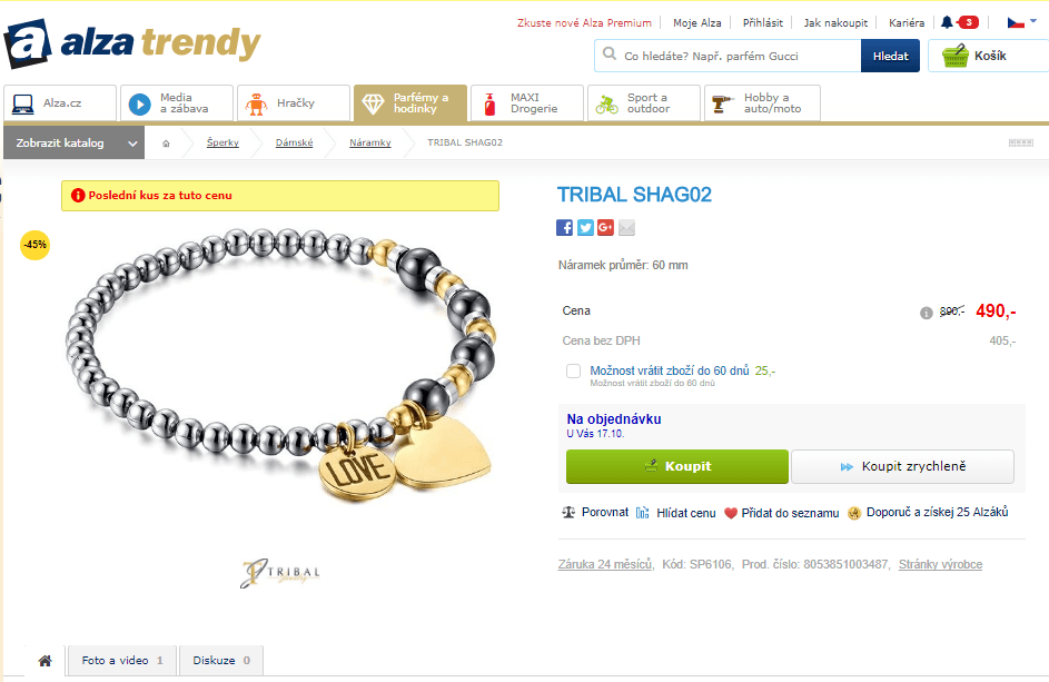 Korálový náramek Tribal Happy