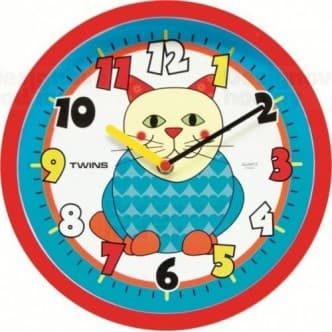Dětské nástěnné hodiny Twins