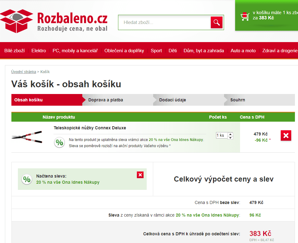 Teleskopické nůžky Connex Deluxe