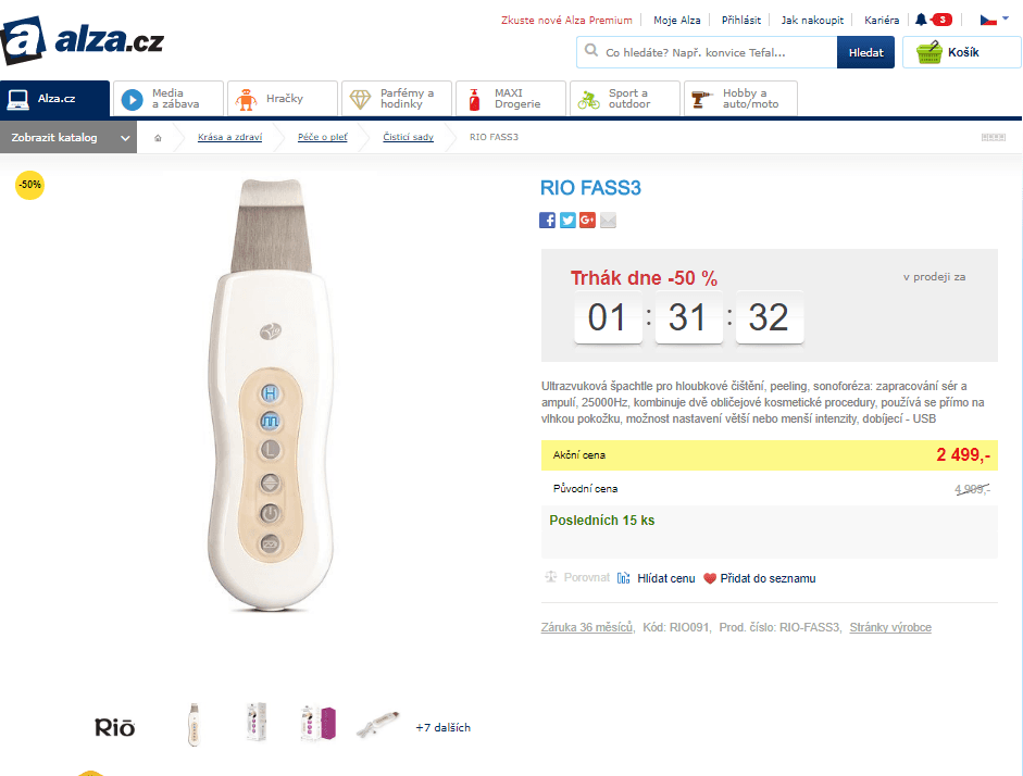 Ultrazvuková špachtle Rio FASS