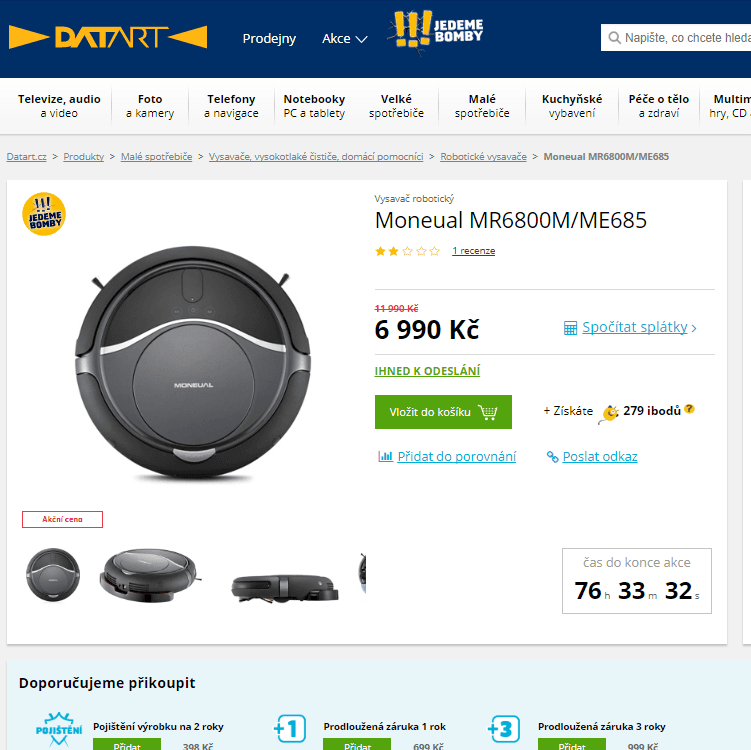 Robotický vysavač Moneual 