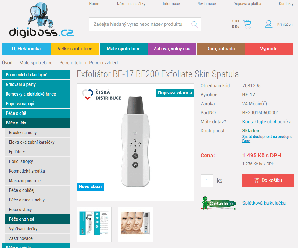 Exfoliátor BE-17 BE200