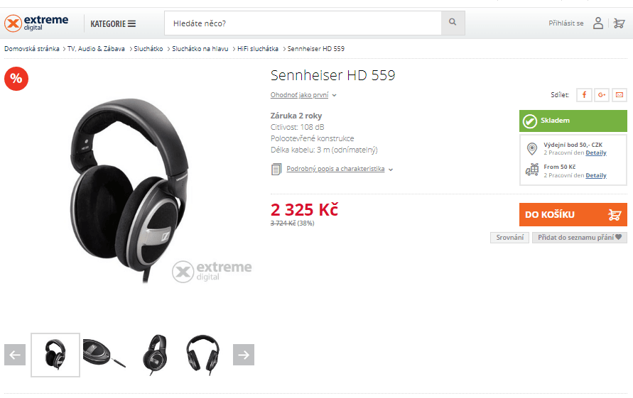 Sluchátka Sennheiser HD 559