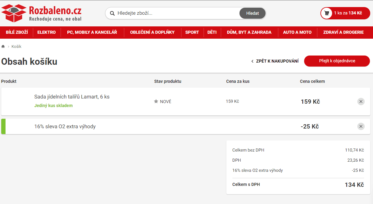 Sada jídelních talířů Lamart, 6 ks