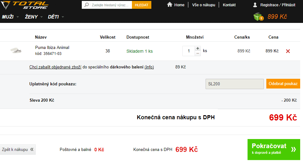 Sleva 200 Kč z nákupu nad 899 korun