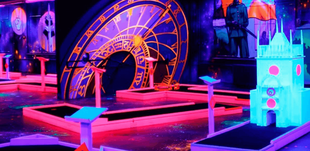 Vstup na neonový minigolf pro 1 