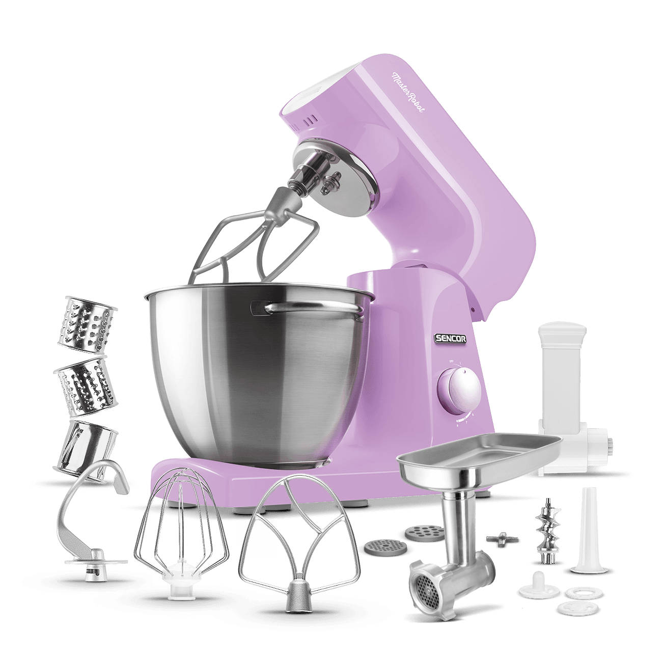 Kuchyňský robot Sencor, bohaté příslušenství