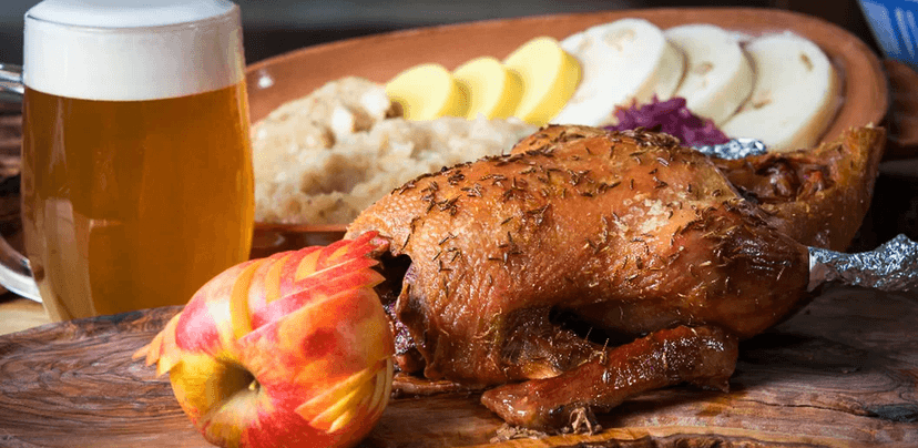 3chodové svatomartinské menu