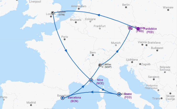 Trip po Evropě: 5 měst během jednoho výletu