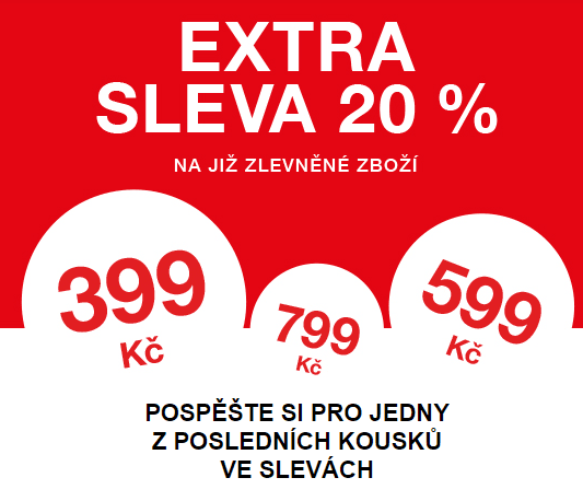 Extra sleva 20% na výprodej Baťa