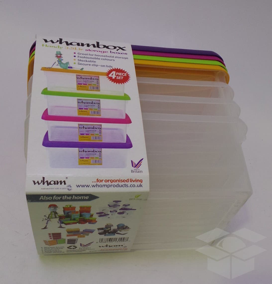 Úložné boxy Wham 3,5 l - 4ks