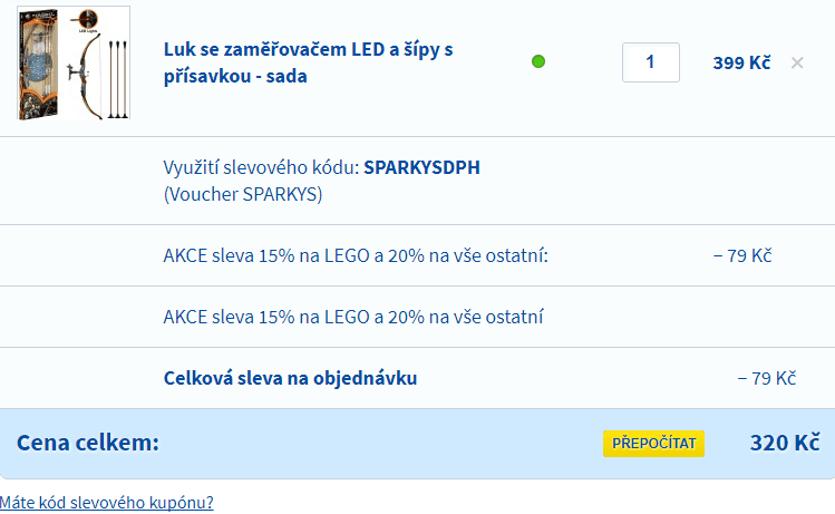 Sparkys - extra sleva 20% na vše (i výprodeje)