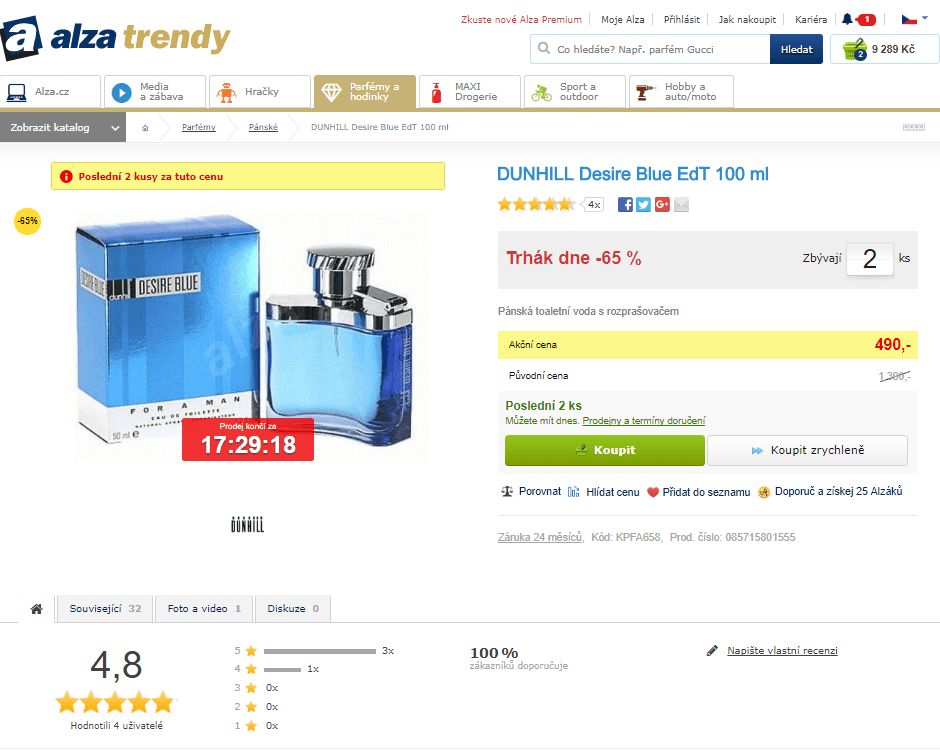 DUNHILL Desire Blue EdT 100 ml