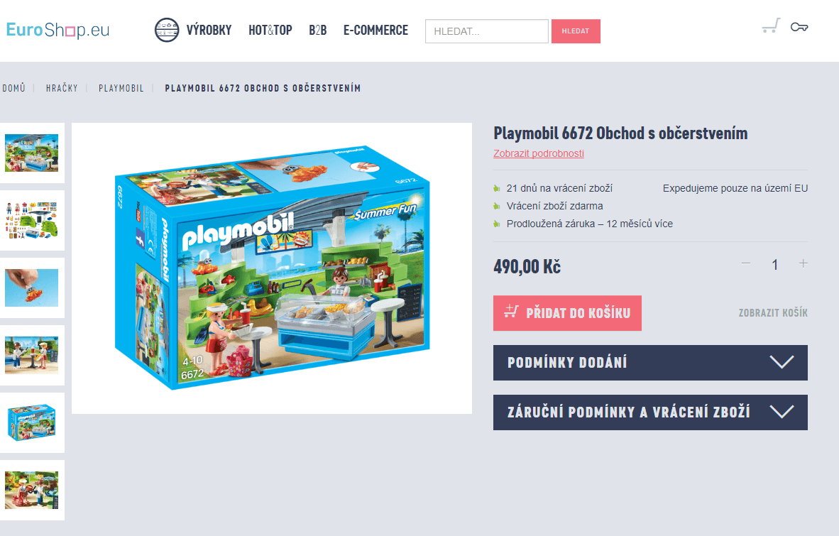 Playmobil 6672 Obchod s občerstvením