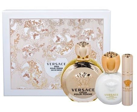 Dárková kazeta Versace, edt, mléko, gel