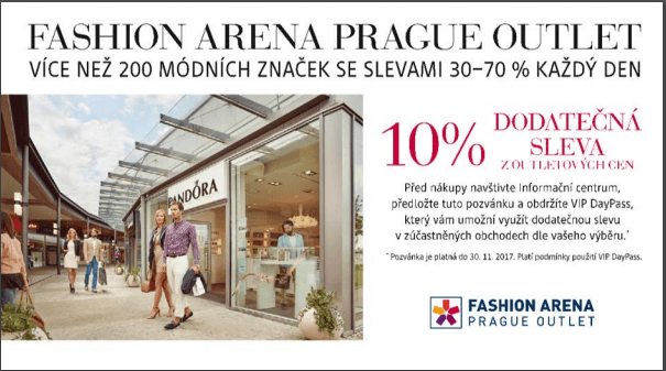 Fashion Arena Praha - extra sleva 10%