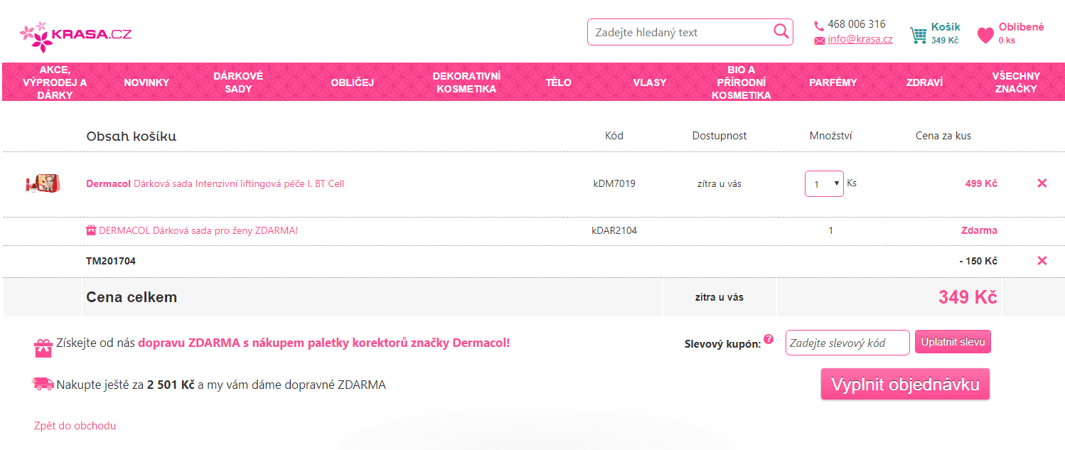 30% sleva na dárkové sady Dermacol