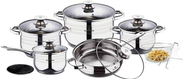 12 dílná sada nerez nádobí Blaumann Gourmet Line