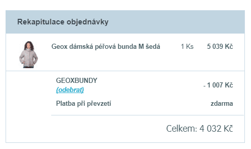 Extra sleva 20% na bundy GEOX