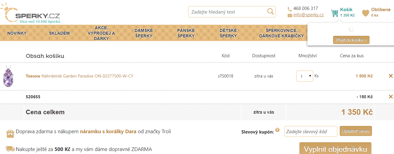 Náhrdelník s přívěskem Toscow Garden Paradise