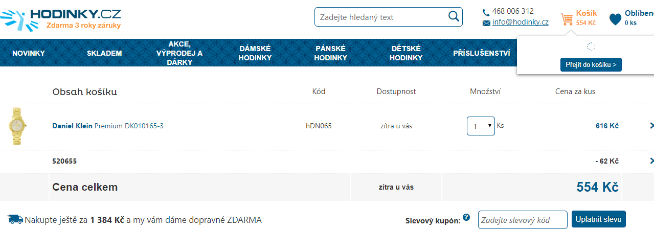 Dámské hodinky Daniel Klein