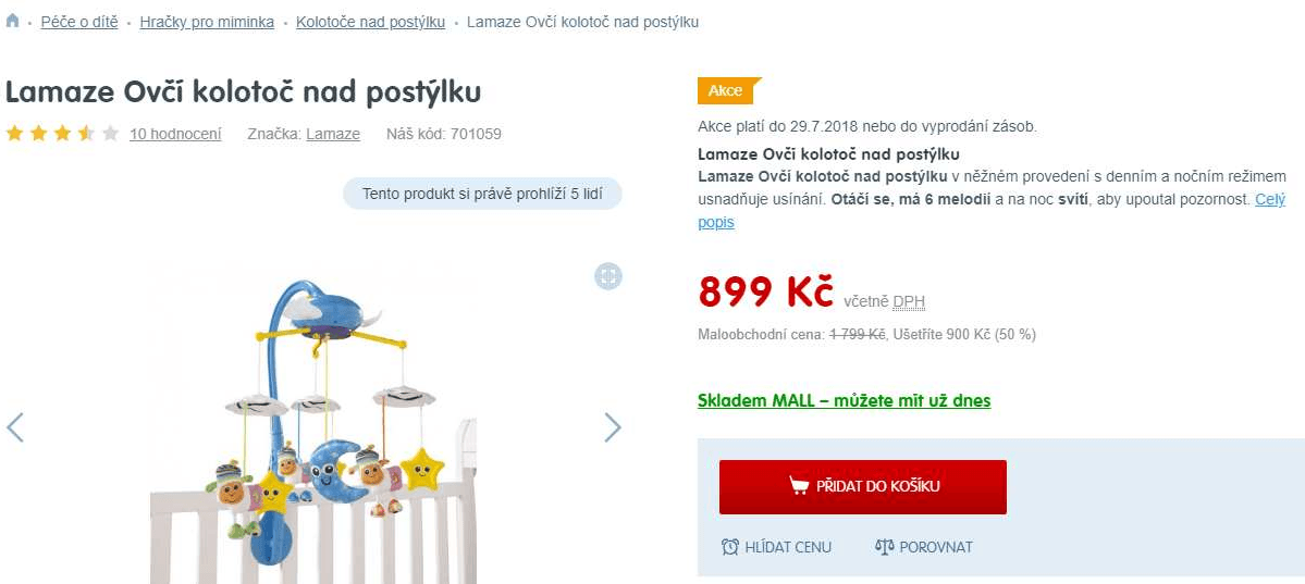 Lamaze Ovčí kolotoč nad postýlku