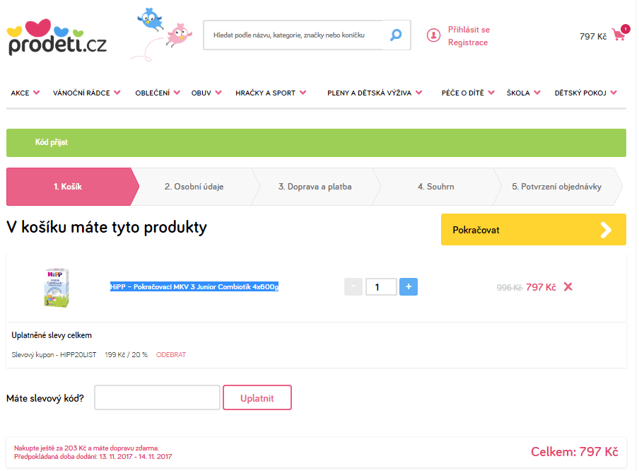 Prodeti.cz - super slevové kódy až 20%