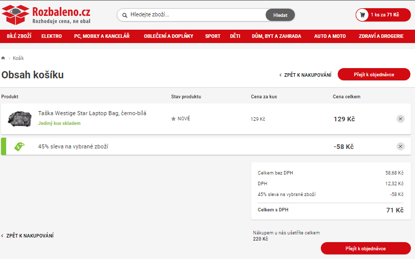 Tašky na notebook Westige