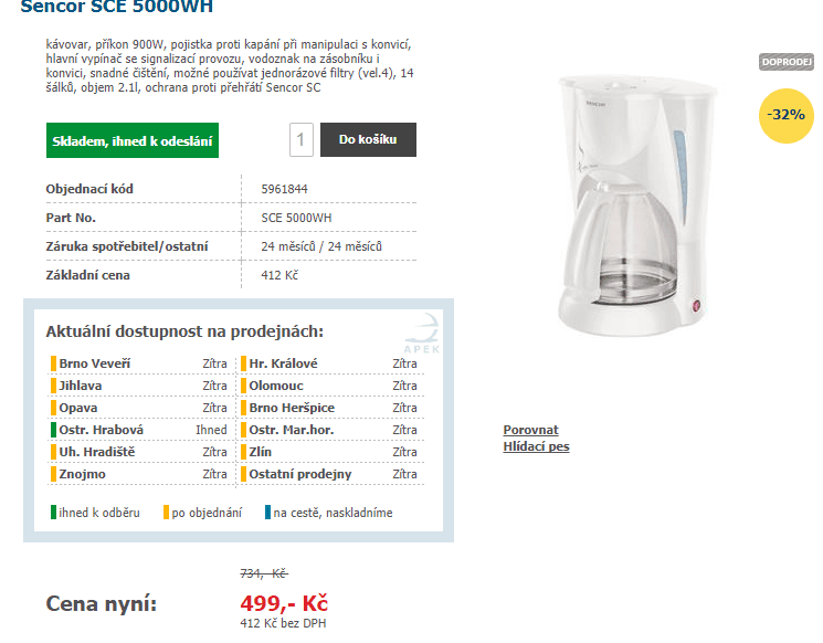 Kávovar Sencor SCE 5000