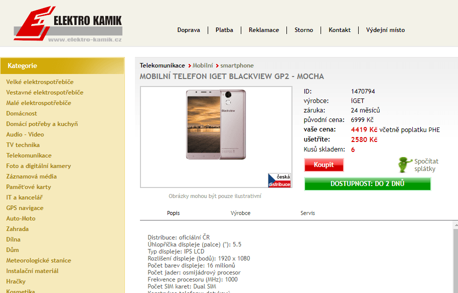 iGet, 8x 1,5GHz, 4GB RAM, 5,5", LTE