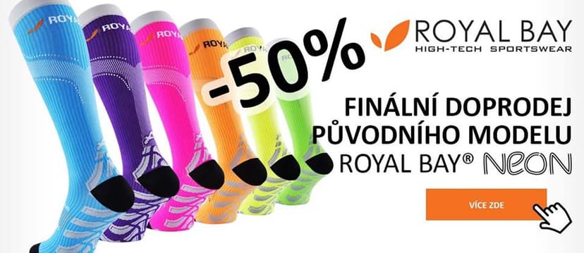 Sportovní kompresní podkolenky ROYAL BAY Neon