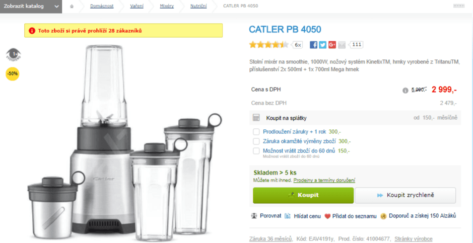 Smoothie mixér Catler PB 4050