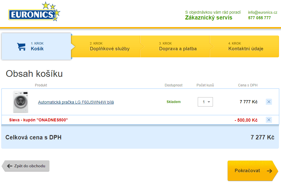 Pračka LG, 6,5kg, 1000 ot., A+++