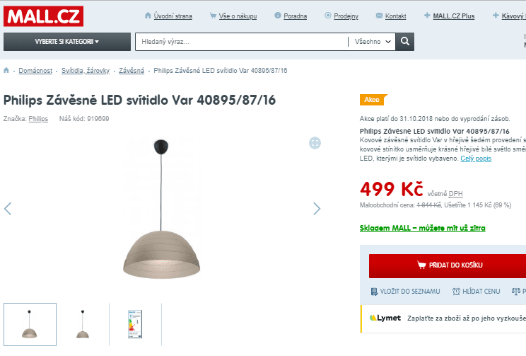 Svítidlo Massive Philips, LED, 35 cm