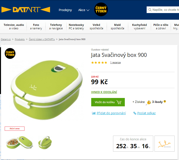 Jata Svačinový box, 1 L