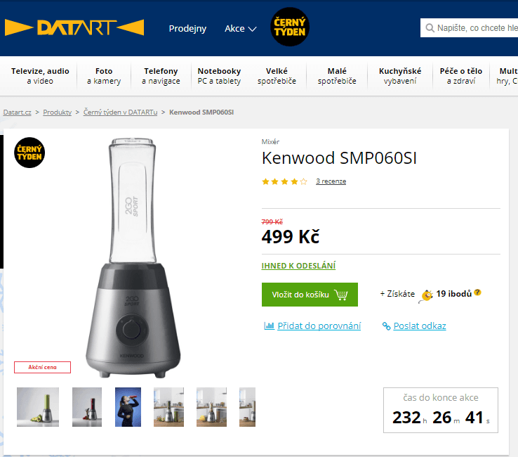 Smoothie mixér Kenwood SMP060SI