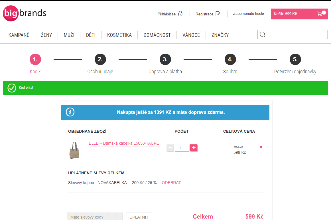 Bigbrands - sleva 25% na kabelky
