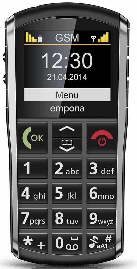 Klasický mobil pro seniory Emporia