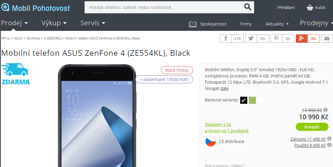 Asus Zen, 8x 2,2GHz, 4GB RAM, 5,5"