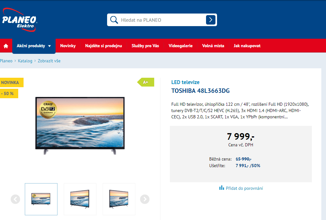Full HD TV, Smart, 122cm, Toshiba