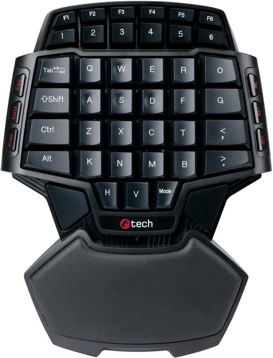 Herní klávesnice C-TECH Konabos, černá