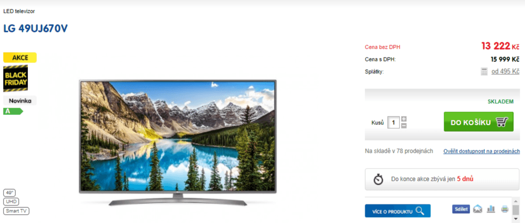 Ultra HD TV, Smart, HDR, 123cm, LG