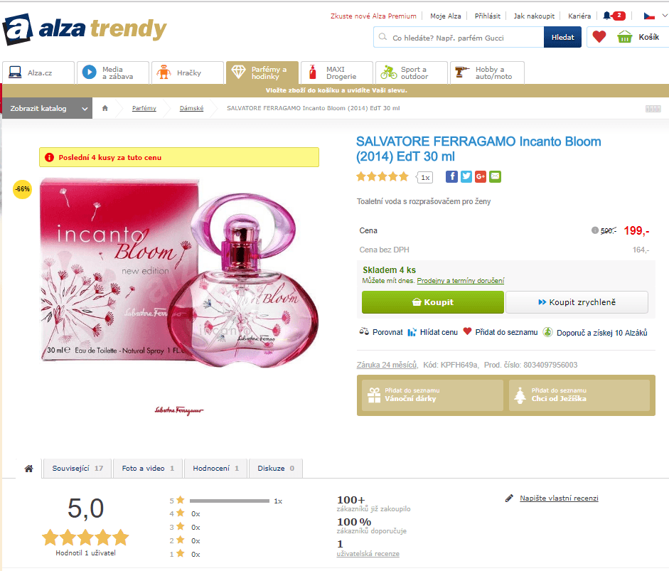 Salvatore Ferragamo Incanto Bloom EdT 30 ml