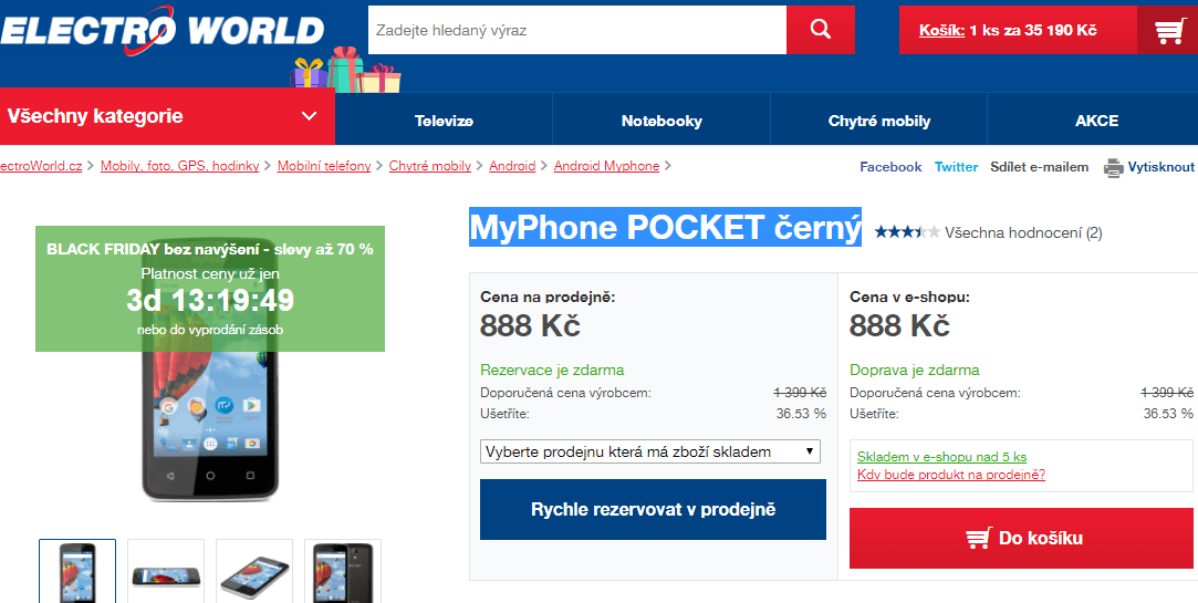 myPhone, 4x 1,2GHz, 512MB RAM, 4", dual