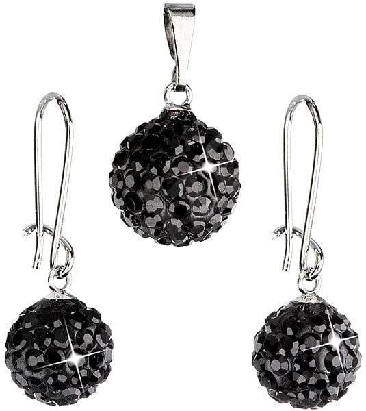 Sada náušnic a přívěsku s kamínky