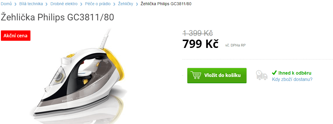 Žehličku Philips Azur Performer GC3811/80 