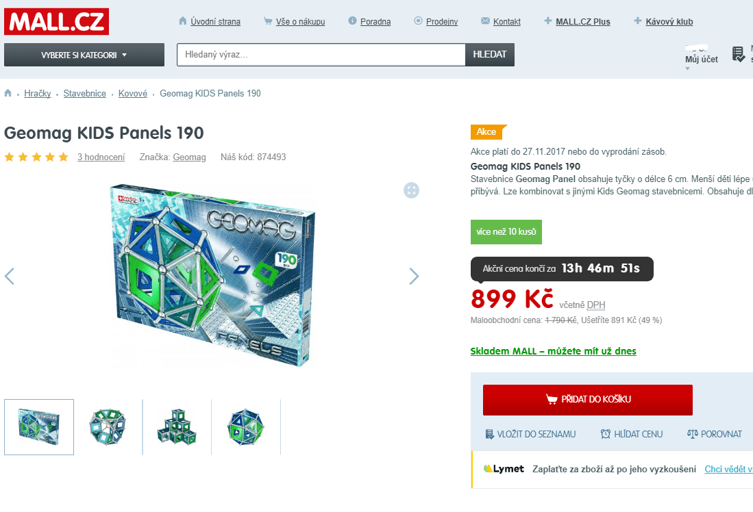 Stavebnice Geomag KIDS Panels 190