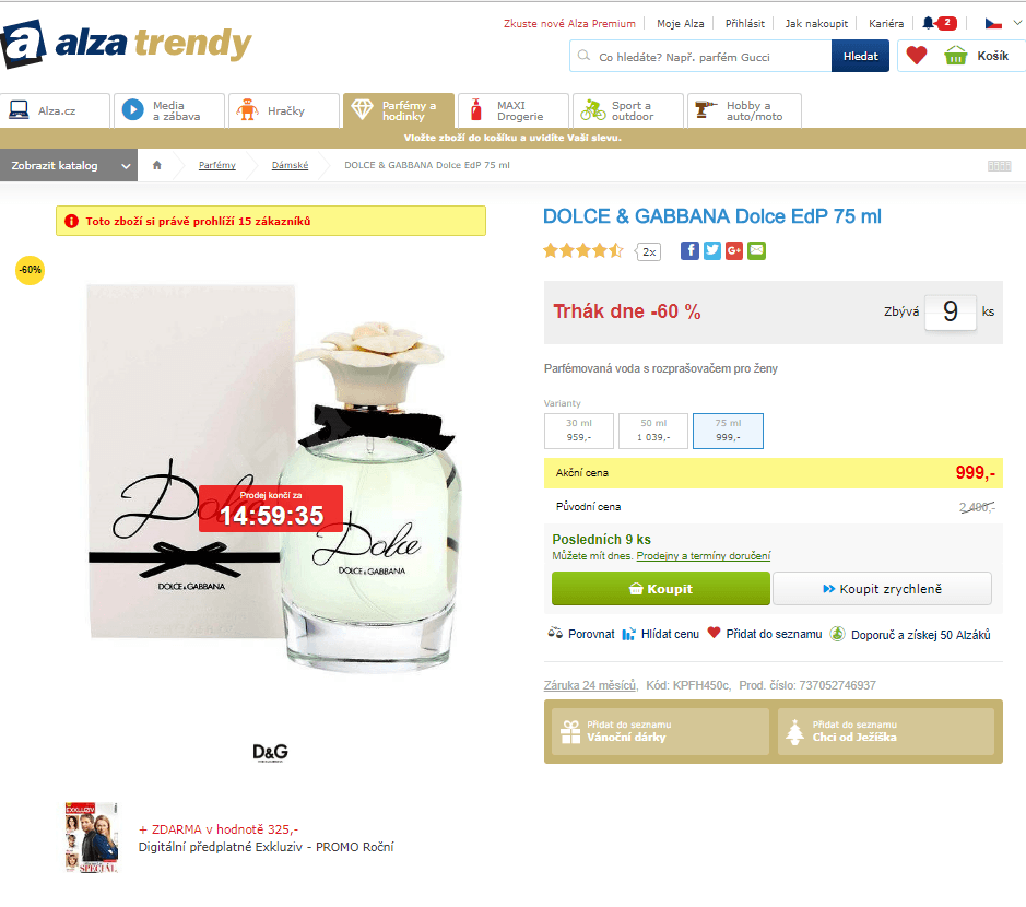 Dolce & Gabbana Dolce EdP 75 ml