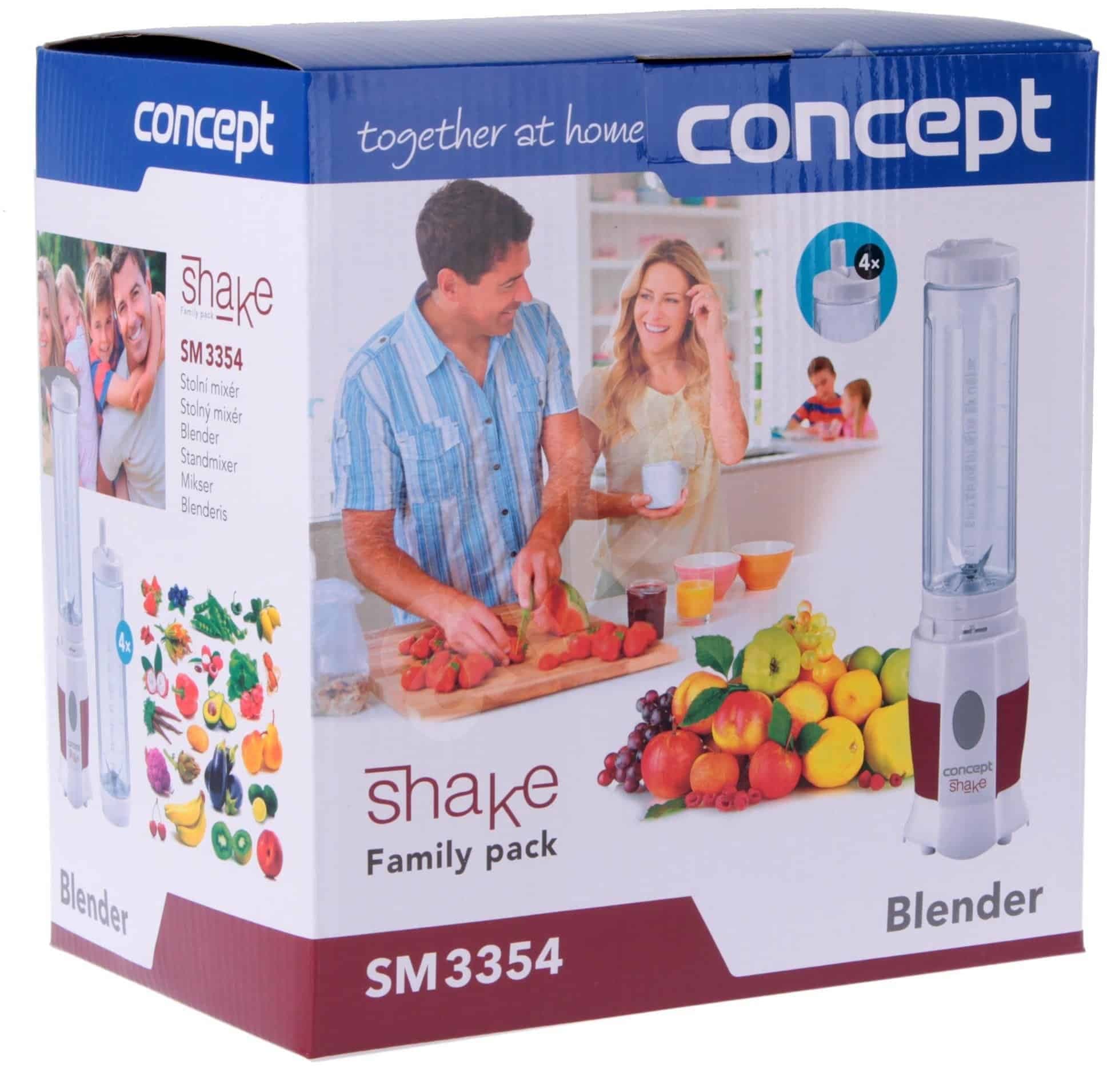 Smoothie mixér Concept, 4 láhve