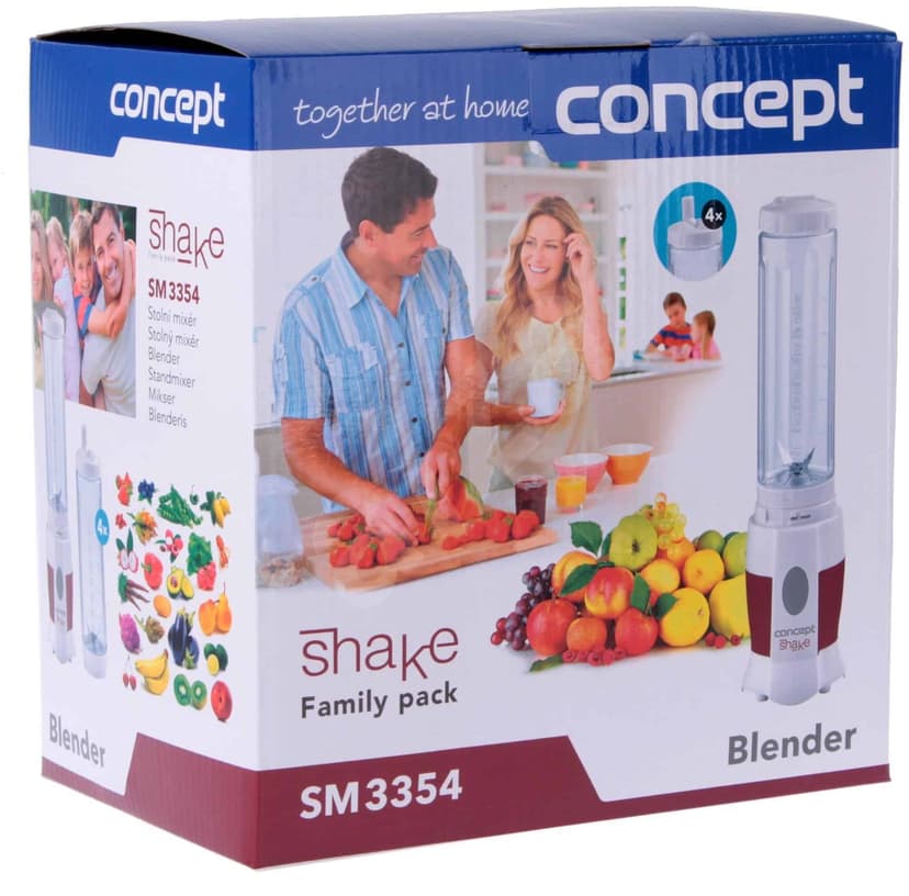 Smoothie mixér Concept, 4 láhve